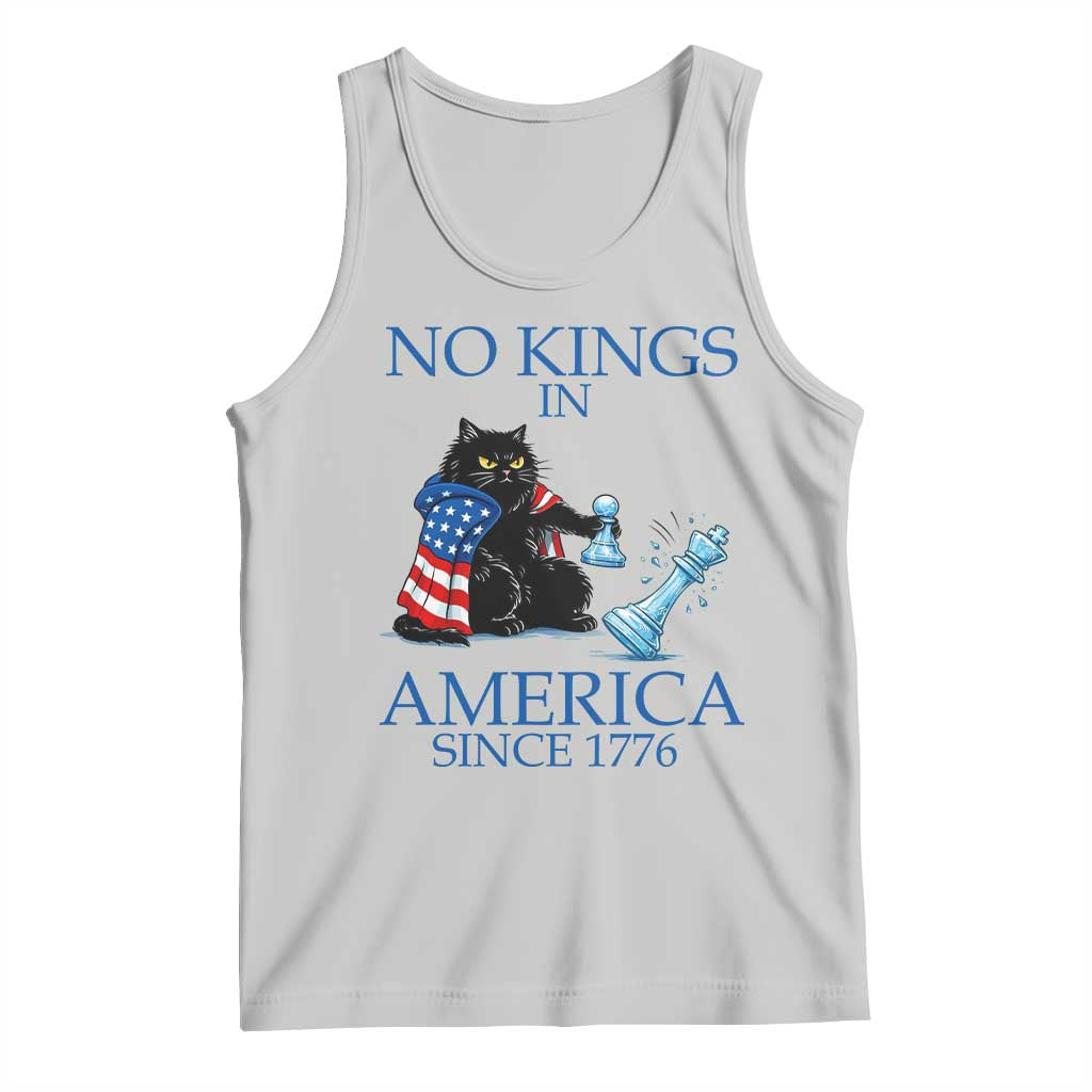 Funny Protest Chess Cat No Kings In America Tank Top Political Humor Gift TS12 Ash Print Your Wear