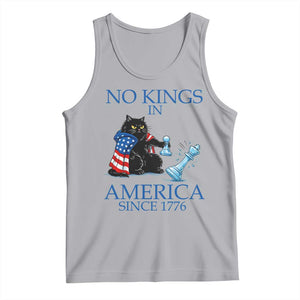 Funny Protest Chess Cat No Kings In America Tank Top Political Humor Gift TS12 Athletic Heather Print Your Wear