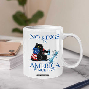 Funny Protest Chess Cat No Kings In America Coffee Mug Political Humor Gift TS12 Print Your Wear