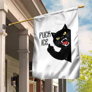 Funny Fck Ice Black Cat Garden Flag Resist Minneapolis Political TS12 Print Your Wear