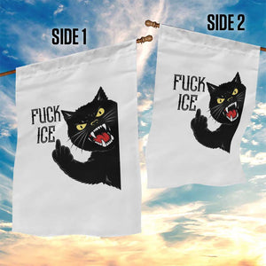 Funny Fck Ice Black Cat Garden Flag Resist Minneapolis Political TS12 Print Your Wear