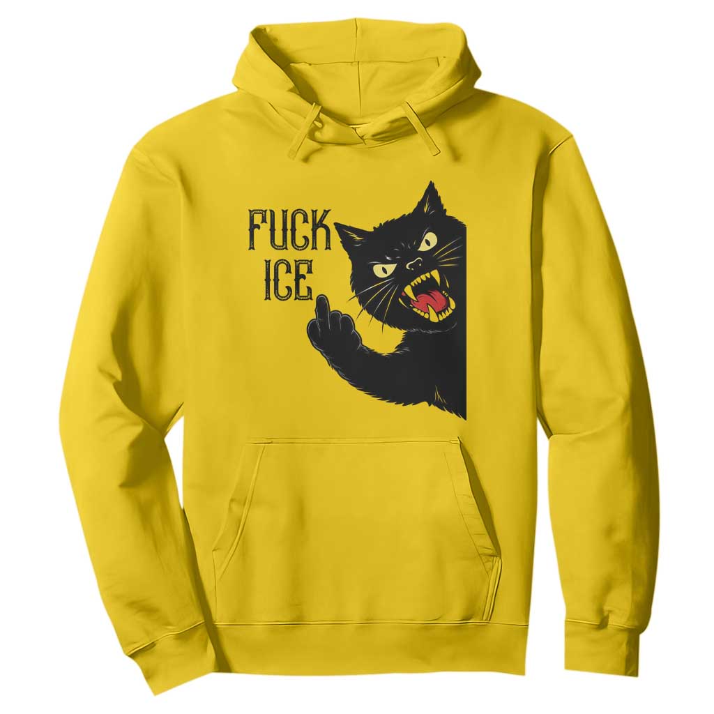 Funny Fck Ice Black Cat Hoodie Resist Minneapolis Political TS12 Daisy Print Your Wear