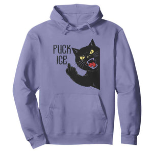 Funny Fck Ice Black Cat Hoodie Resist Minneapolis Political TS12 Violet Print Your Wear