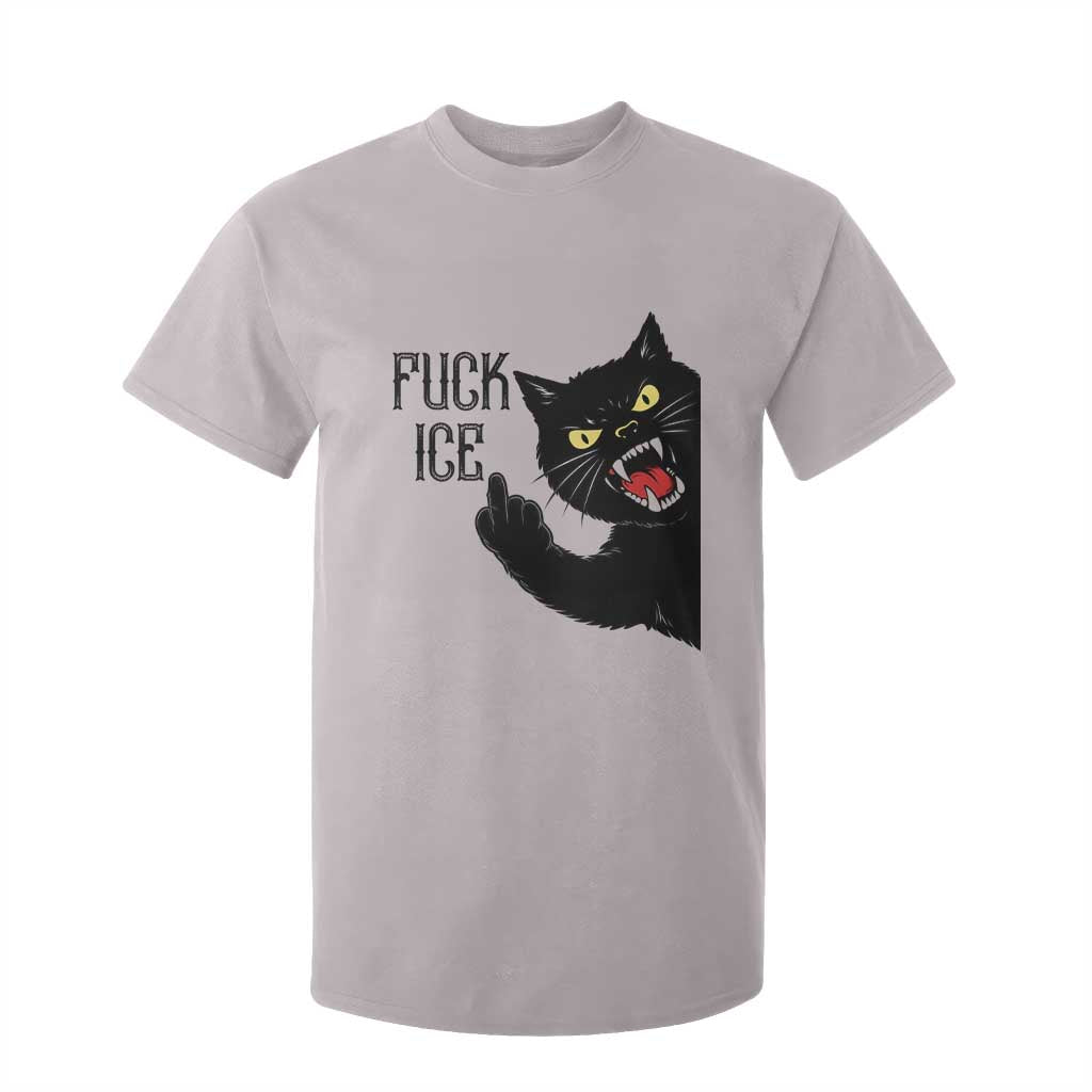 Funny Fck Ice Black Cat T Shirt For Kid Resist Minneapolis Political TS12 Ice Gray Print Your Wear
