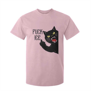 Funny Fck Ice Black Cat T Shirt For Kid Resist Minneapolis Political TS12 Light Pink Print Your Wear