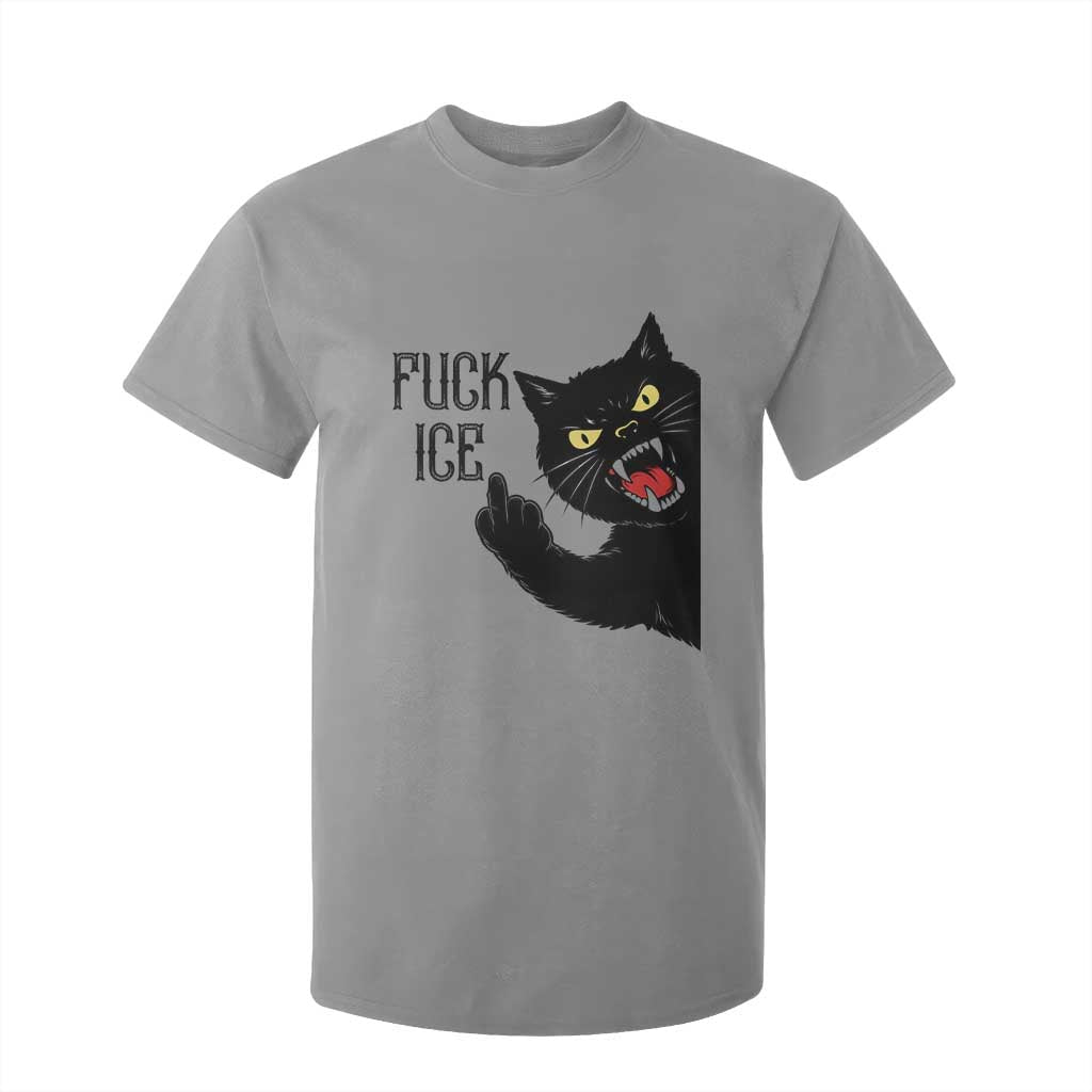 Funny Fck Ice Black Cat T Shirt For Kid Resist Minneapolis Political TS12 Sport Gray Print Your Wear