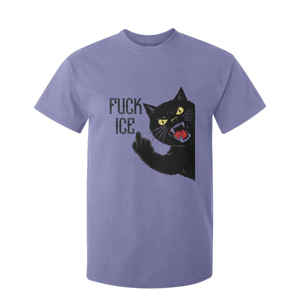 Funny Fck Ice Black Cat T Shirt For Kid Resist Minneapolis Political TS12 Violet Print Your Wear