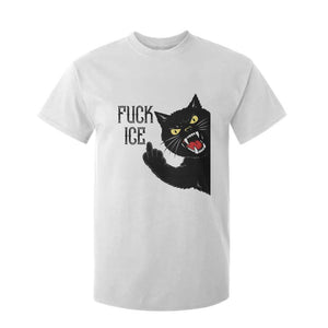 Funny Fck Ice Black Cat T Shirt For Kid Resist Minneapolis Political TS12 White Print Your Wear