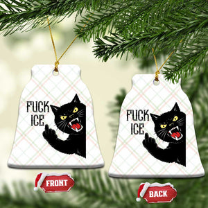 Funny Fck Ice Black Cat Ceramic Ornament Resist Minneapolis Political TS12 Print Your Wear
