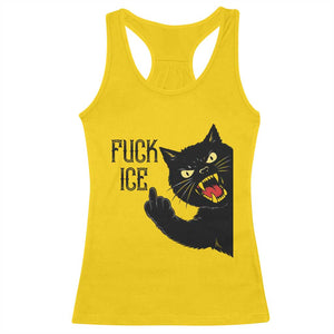 Funny Fck Ice Black Cat Racerback Tank Top Resist Minneapolis Political TS12 Daisy Print Your Wear