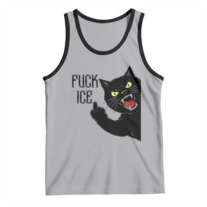 Funny Fck Ice Black Cat Tank Top Resist Minneapolis Political TS12 Athletic Heather Black Print Your Wear