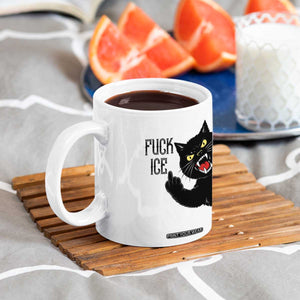 Funny Fck Ice Black Cat Coffee Mug Resist Minneapolis Political TS12 Print Your Wear