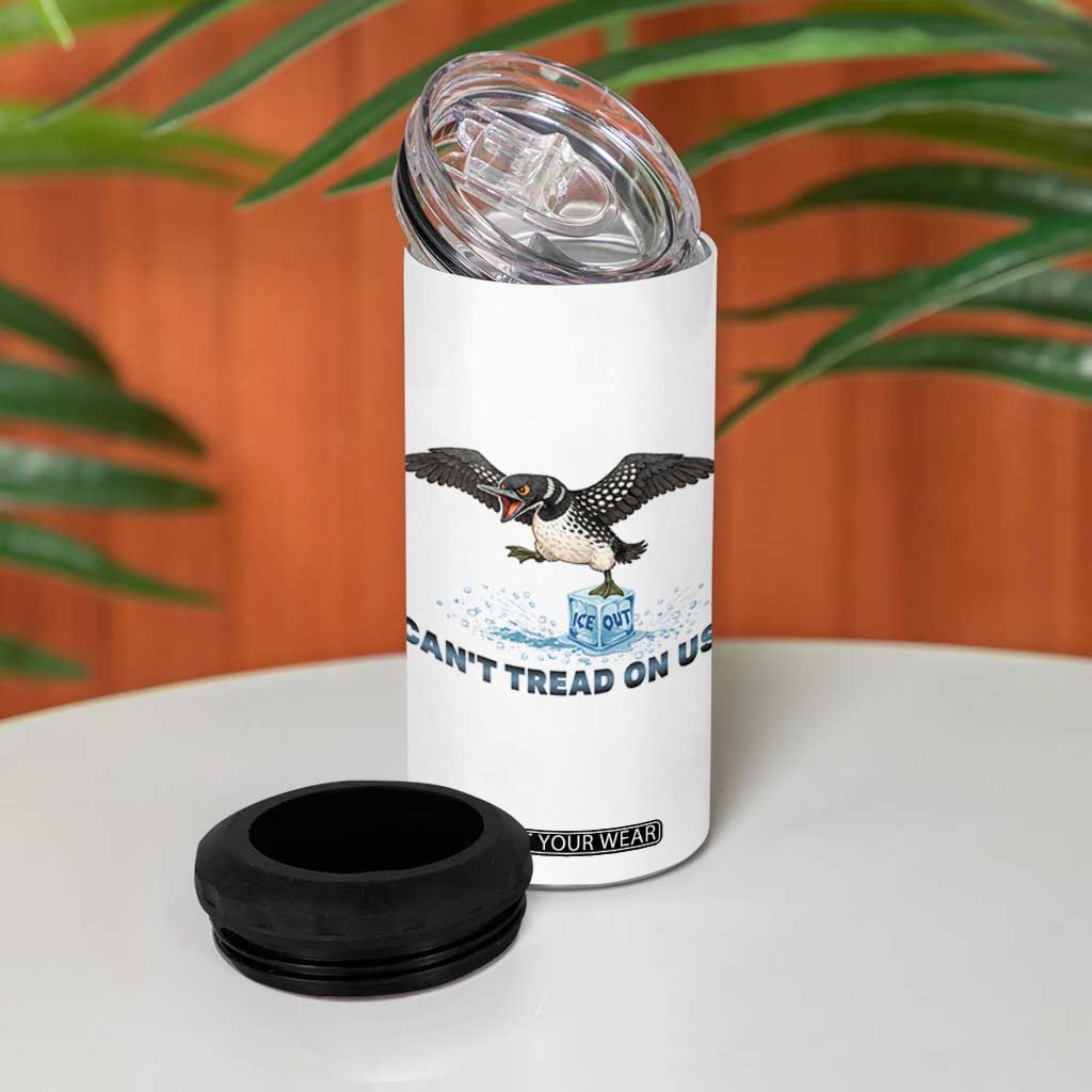 Can Not Tread On Us Minnesota Loon 4 in 1 Can Cooler Tumbler Anti ICE MN Protest TS12 Print Your Wear