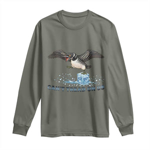 Can Not Tread On Us Minnesota Loon Long Sleeve Shirt Anti ICE MN Protest TS12 Military Green Print Your Wear