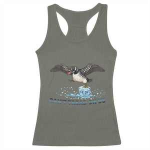 Can Not Tread On Us Minnesota Loon Racerback Tank Top Anti ICE MN Protest TS12 Military Green Print Your Wear