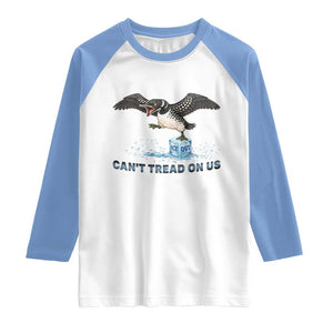 Can Not Tread On Us Minnesota Loon Raglan Shirt Anti ICE MN Protest TS12 White Carolina Blue Print Your Wear