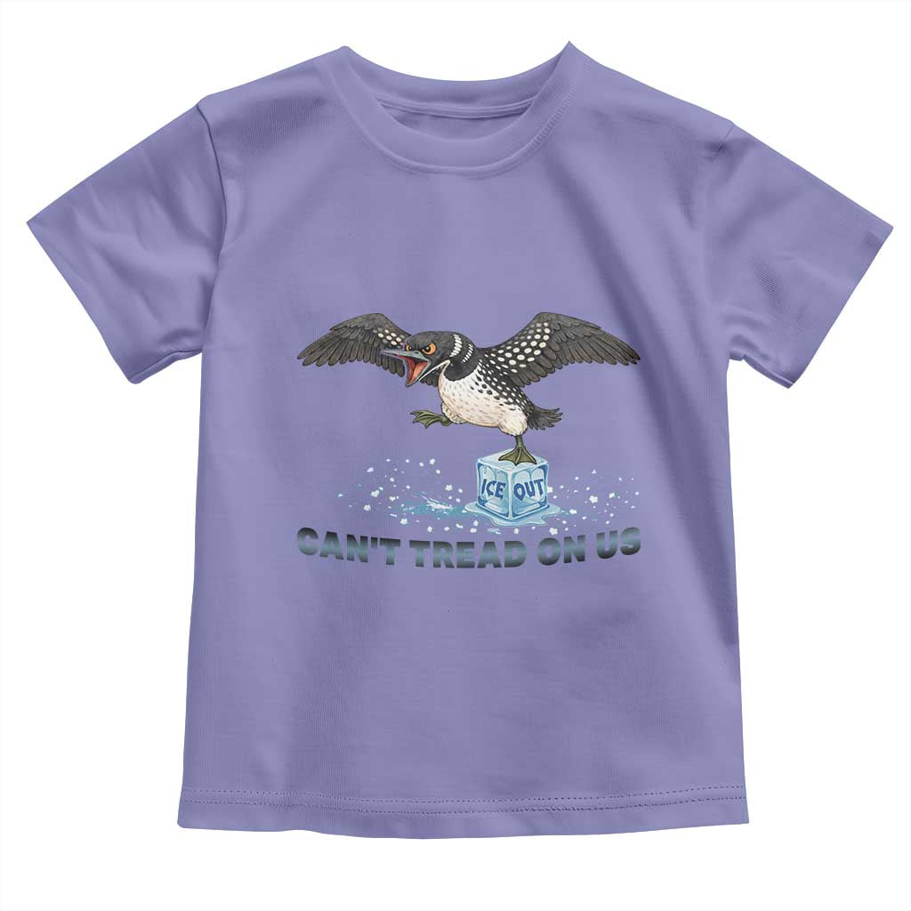 Can Not Tread On Us Minnesota Loon Toddler T Shirt Anti ICE MN Protest TS12 Violet Print Your Wear