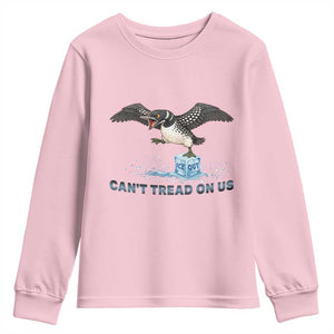 Can Not Tread On Us Minnesota Loon Youth Sweatshirt Anti ICE MN Protest TS12 Light Pink Print Your Wear