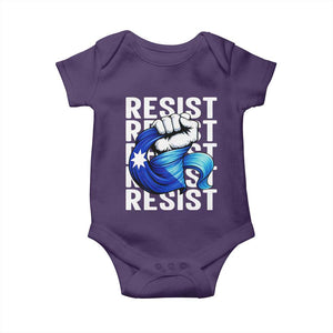 Minnesota Resist Ice Out Baby Onesie Support MN Anti Ice Movement TS12 Purple Print Your Wear