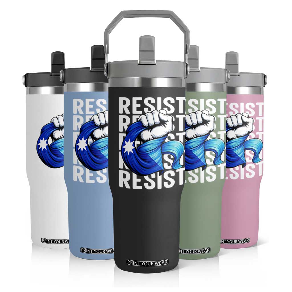 Minnesota Resist Ice Out Flip Straw Tumbler Support MN Anti Ice Movement TS12 Print Your Wear