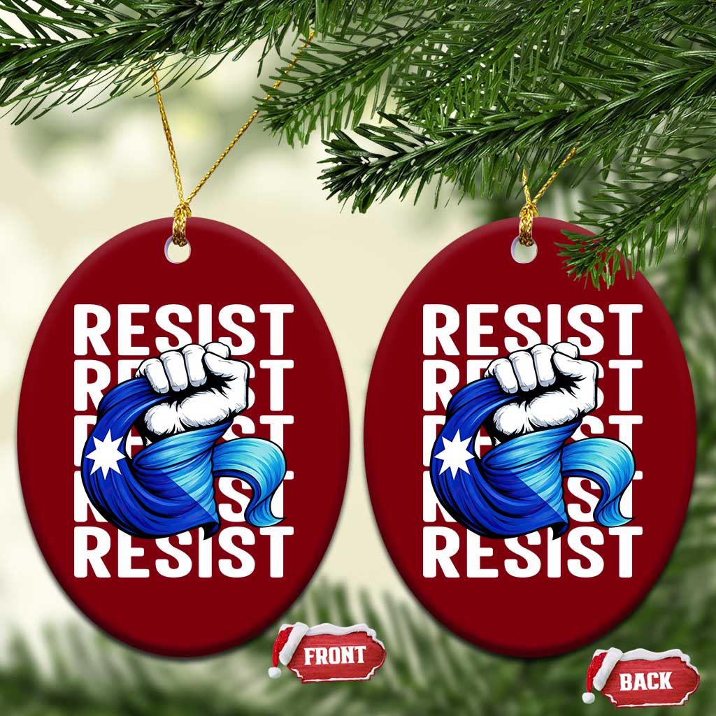 Minnesota Resist Ice Out Ceramic Ornament Support MN Anti Ice Movement TS12 Print Your Wear