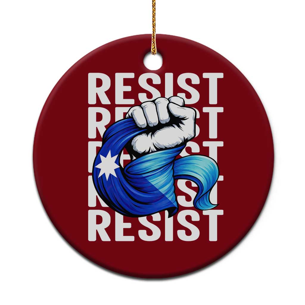 Minnesota Resist Ice Out Ceramic Ornament Support MN Anti Ice Movement TS12 1pc Red Print Your Wear