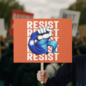 Minnesota Resist Ice Out Protest Sign Support MN Anti Ice Movement TS12 Horizontal 18" × 24" Orange Print Your Wear