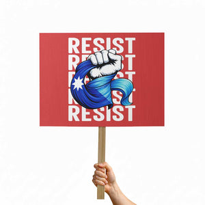 Minnesota Resist Ice Out Protest Sign Support MN Anti Ice Movement TS12 Horizontal 18" × 24" Red Print Your Wear