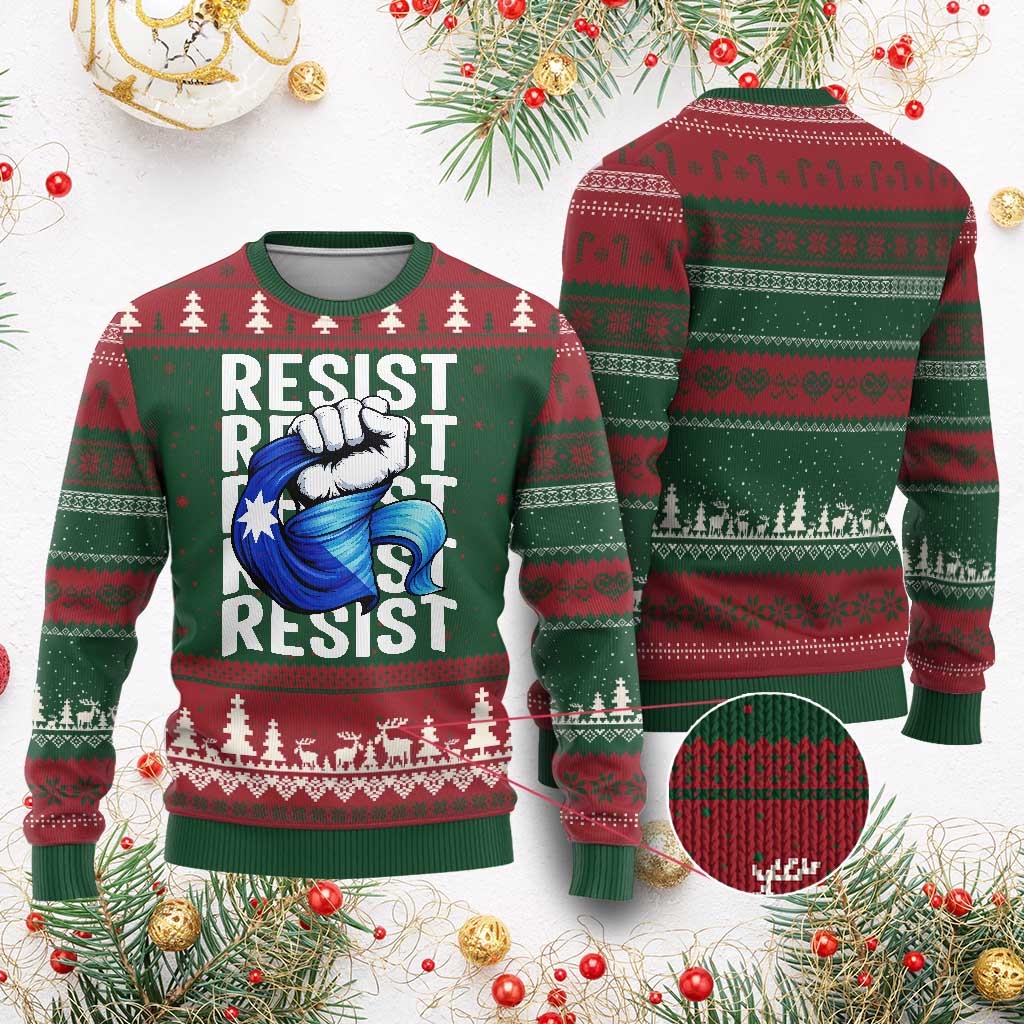 Minnesota Resist Ice Out Ugly Christmas Sweater Support MN Anti Ice Movement TS12 Red Green Print Your Wear