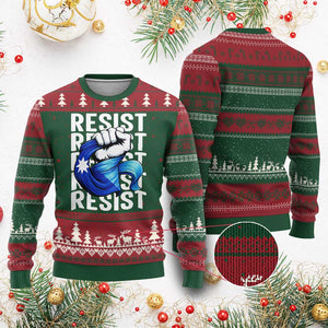 Minnesota Resist Ice Out Ugly Christmas Sweater Support MN Anti Ice Movement TS12 Red Green Print Your Wear