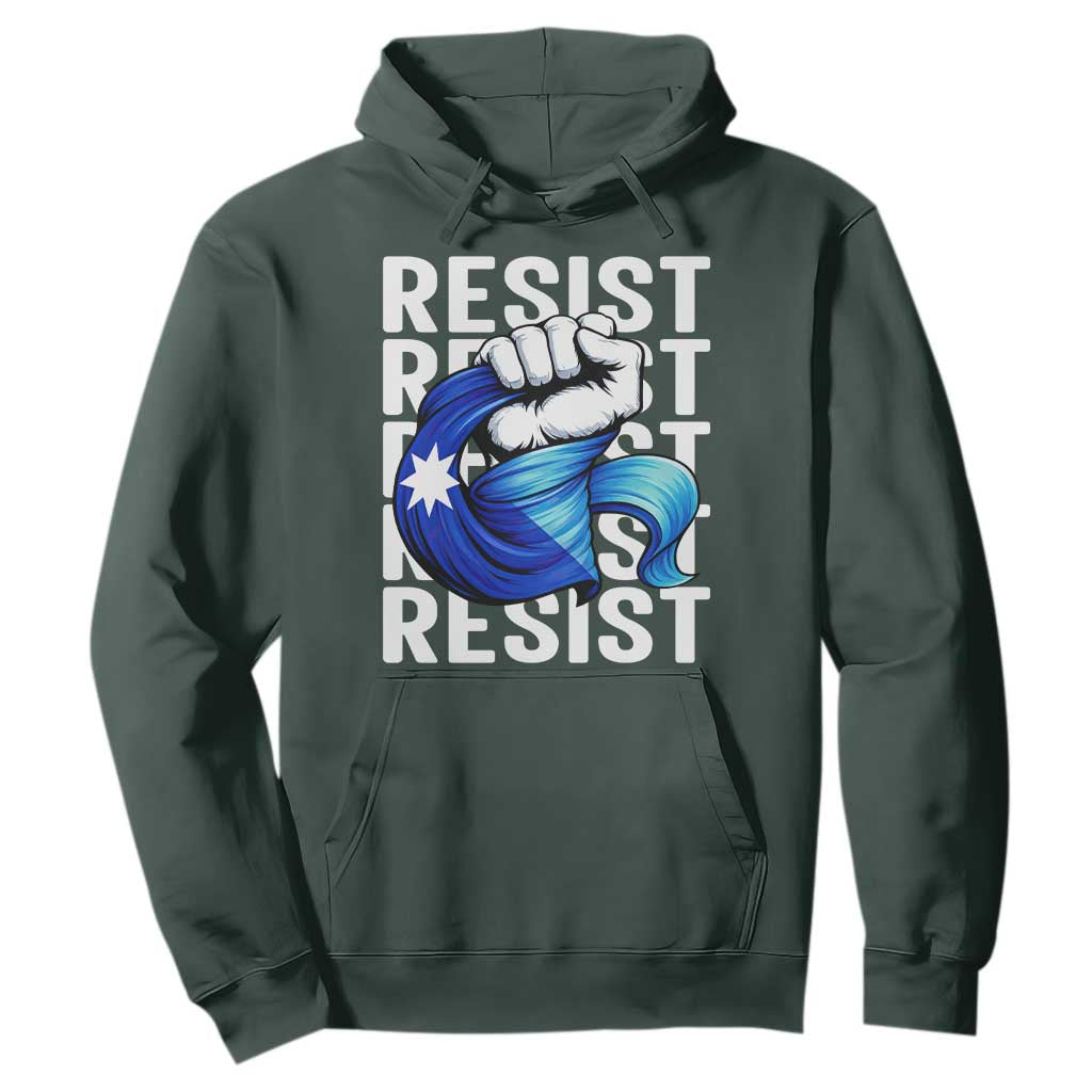 Minnesota Resist Ice Out Hoodie Support MN Anti Ice Movement TS12 Dark Forest Green Print Your Wear