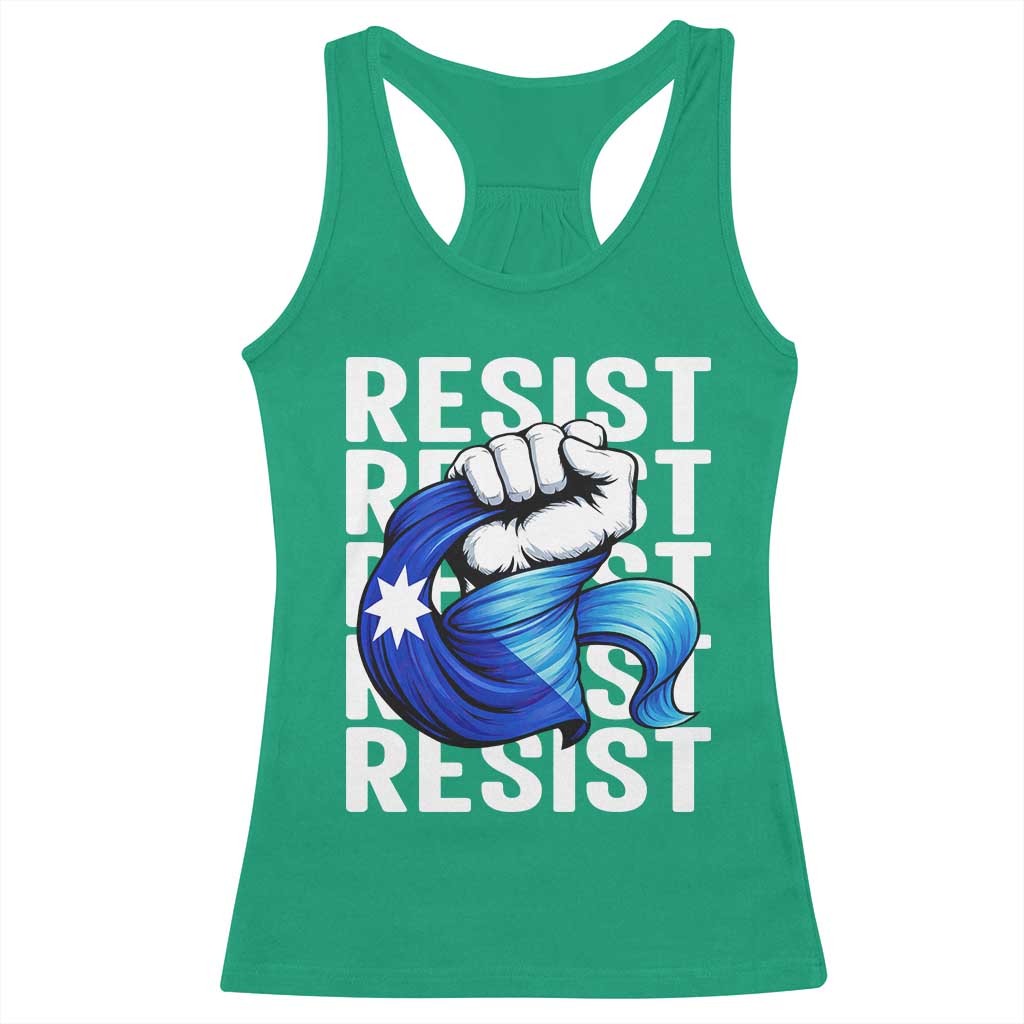 Minnesota Resist Ice Out Racerback Tank Top Support MN Anti Ice Movement TS12 Irish Green Print Your Wear