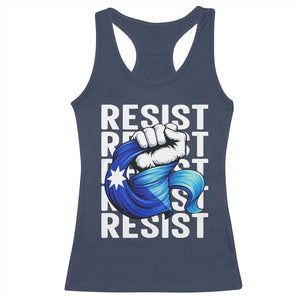 Minnesota Resist Ice Out Racerback Tank Top Support MN Anti Ice Movement TS12 Navy Print Your Wear