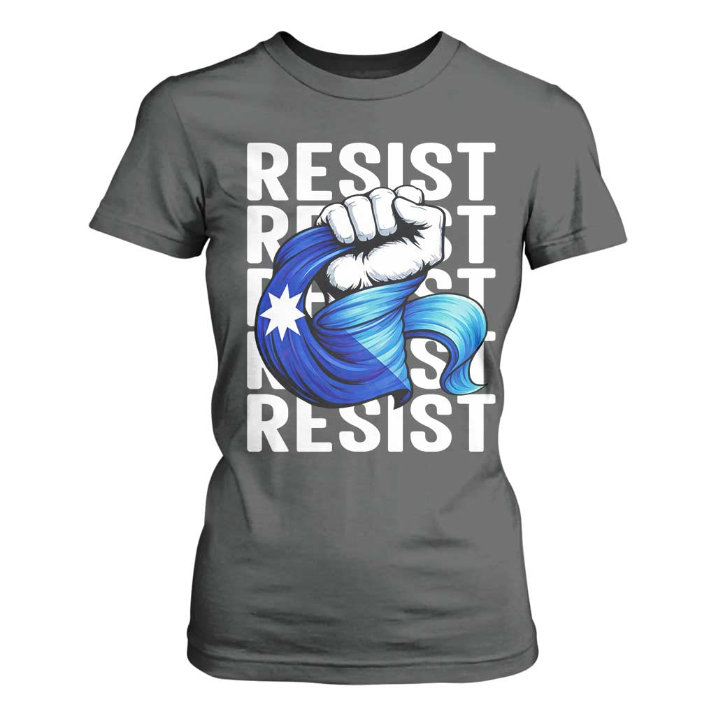 Minnesota Resist Ice Out T Shirt For Women Support MN Anti Ice Movement TS12 Dark Heather Print Your Wear