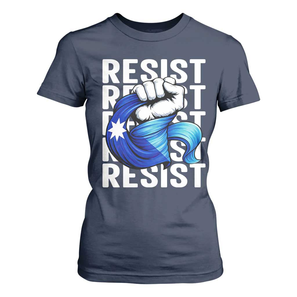 Minnesota Resist Ice Out T Shirt For Women Support MN Anti Ice Movement TS12 Navy Print Your Wear