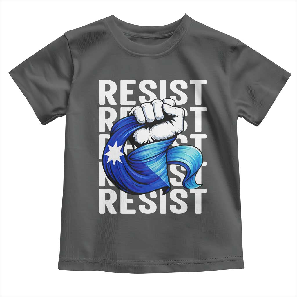 Minnesota Resist Ice Out Toddler T Shirt Support MN Anti Ice Movement TS12 Dark Heather Print Your Wear