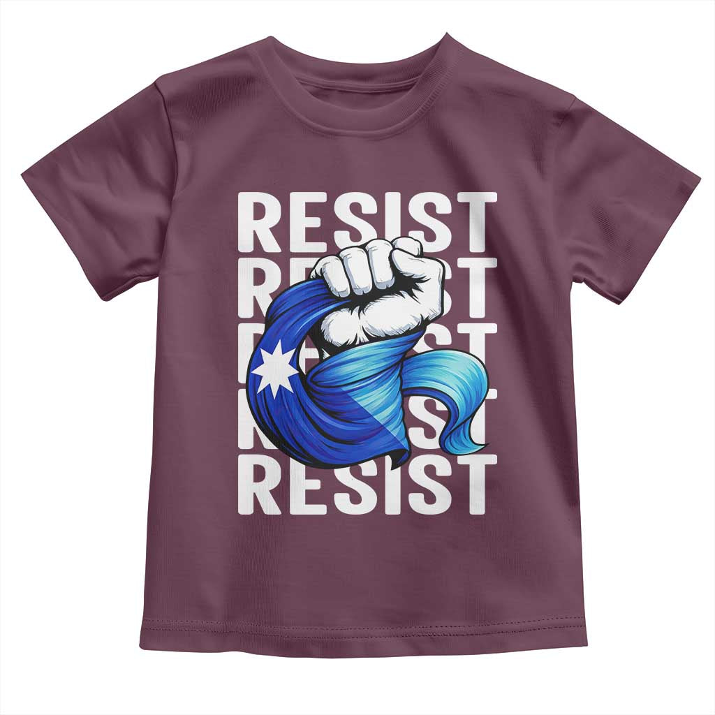 Minnesota Resist Ice Out Toddler T Shirt Support MN Anti Ice Movement TS12 Maroon Print Your Wear