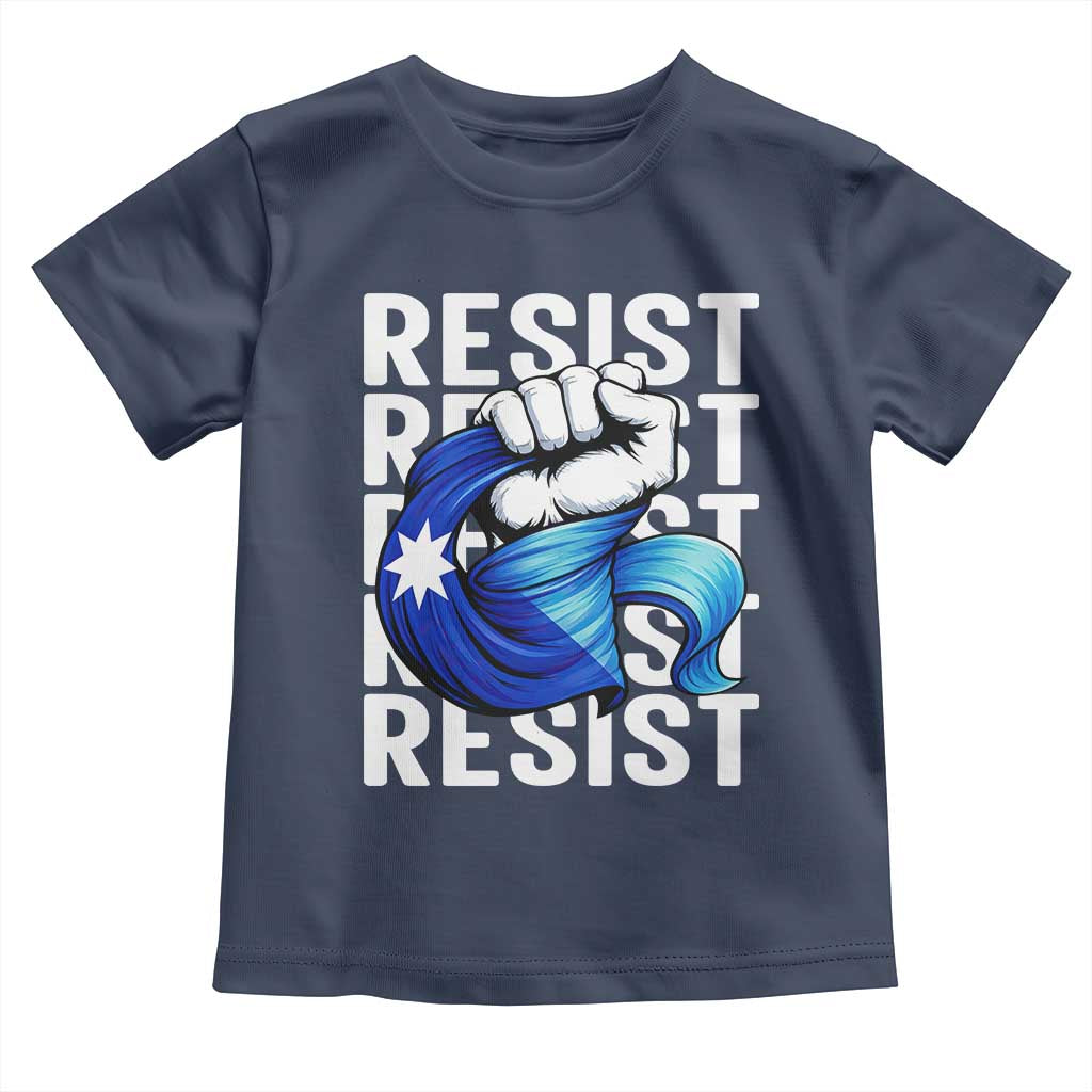 Minnesota Resist Ice Out Toddler T Shirt Support MN Anti Ice Movement TS12 Navy Print Your Wear