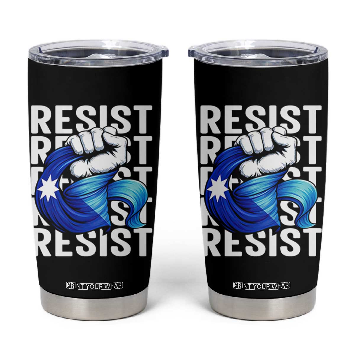 Minnesota Resist Ice Out Tumbler Cup Support MN Anti Ice Movement TS12 Black Print Your Wear