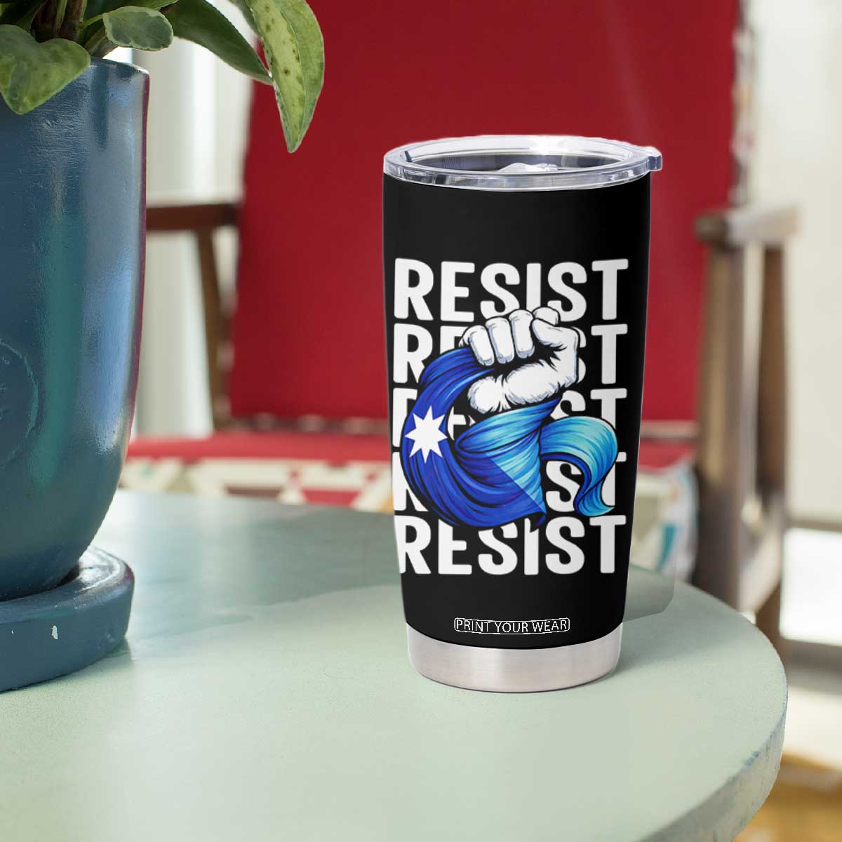 Minnesota Resist Ice Out Tumbler Cup Support MN Anti Ice Movement TS12 Print Your Wear
