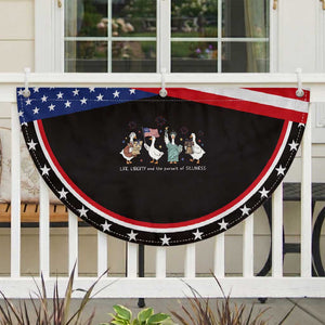 Funny Goose Life Liberty Silliness Patriotic Fan Flag USA 250th Anniversary