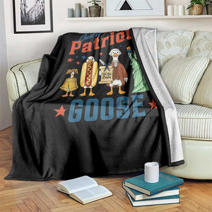 Just A Patriotic Goose Throw Blanket America 250th Anniversary TS12 Print Your Wear