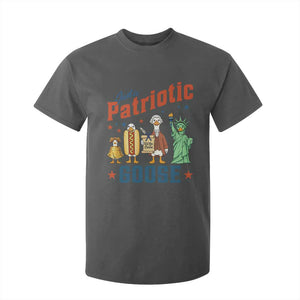 Just A Patriotic Goose T Shirt For Kid America 250th Anniversary TS12 Dark Heather Print Your Wear
