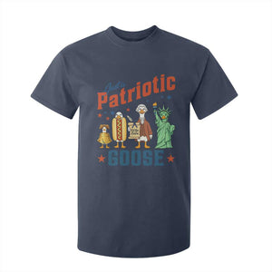 Just A Patriotic Goose T Shirt For Kid America 250th Anniversary TS12 Navy Print Your Wear