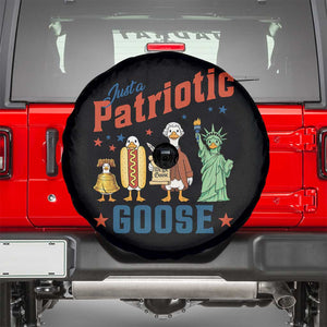 Just A Patriotic Goose Spare Tire Cover America 250th Anniversary TS12 Black Print Your Wear