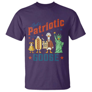 Just A Patriotic Goose T Shirt America 250th Anniversary TS12 Purple Print Your Wear