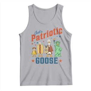 Just A Patriotic Goose Tank Top America 250th Anniversary TS12 Athletic Heather Print Your Wear