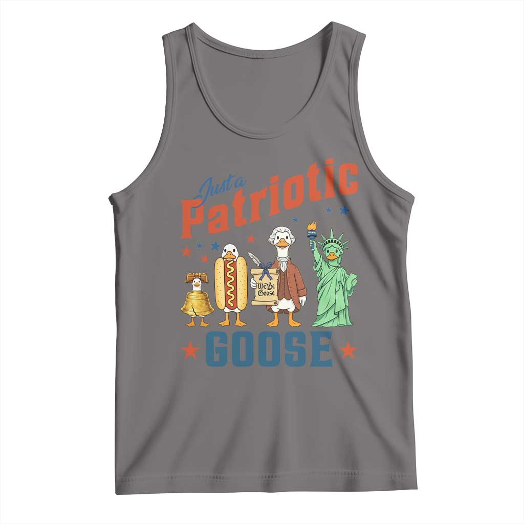 Just A Patriotic Goose Tank Top America 250th Anniversary TS12 Deep Heather Print Your Wear