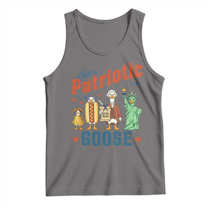 Just A Patriotic Goose Tank Top America 250th Anniversary TS12 Deep Heather Print Your Wear