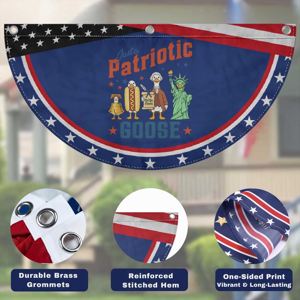Just A Patriotic Goose Patriotic Fan Flag USA 250th Anniversary TS12 Print Your Wear